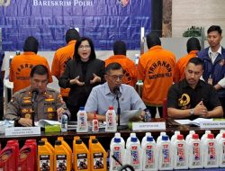 Bareskrim Polri Ungkap Kasus Produksi dan Peredaran Oli Palsu, Omzet Rp20 Miliar Per Bulan