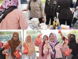 Rangkaian HUT Bhayangkara Ke-77, Polres Bogor Gelar Bazar Murah di Cibinong