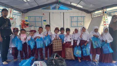 PEKA PWI Kota Bogor Salurkan Bantuan Peralatan Sekolah untuk Siswa Korban Gempa Cianjur