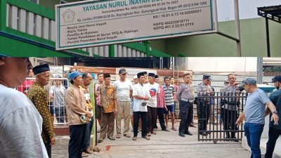 Puluhan Warga Bojong Kulur Ontrog Rumah DKM Nurul Inayah, Minta Kejelasan Luasan Tanah Wakaf Masjid