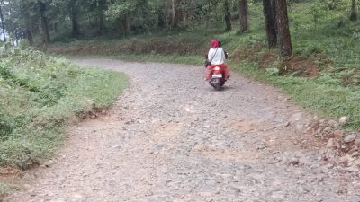 Akses Jalan Menuju Desa Malasari Nanggung yang Rusak Berat Dikomentari Artis Ibu Kota