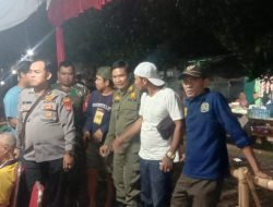 Anggota Polsek Parung Laksanakan Pam Turnamen Futsal di Desa Jabon Mekar