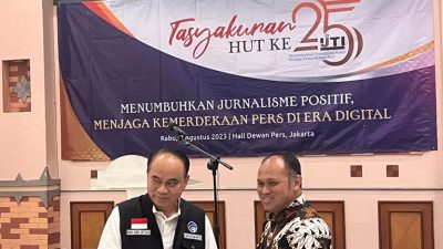 Menkominfo Budi Arie menghadiri Tasyakuran 25 Tahun IJTI