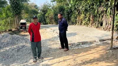 Tanah Aset Sukaharja Diduga Diserobot Pengusaha HS, Bangun Jalan Tanpa Izin