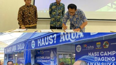 Danone-AQUA Bersama Pemkot Bandung Revitalisasi Area Kuliner RSUP Hasan Sadikin