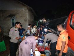 Polsek Rumpin dan BPBD Bantu Air Bersih untuk Warga Terdampak Kekeringan