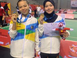 Keren! Dua Atlet Bulutangkis Putri Asal SMAN 1 Leuwisadeng Sabet Medali Emas di Ajang Popnas 2023 Sumatera Selatan