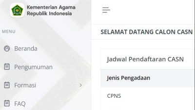 Kemenag Rilis Web Khusus CASN, Cek Disini