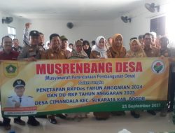 Betonisasi TPT dan Posyandu Jadi Usulan Utama dalam Musrenbang Desa Cimandala