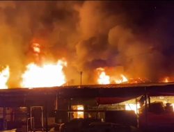 Kobaran Api di Pasar Leuwiliang Tak Terbendung, Terus Melebar Bakar Kios Blok Daging dan Sayuran