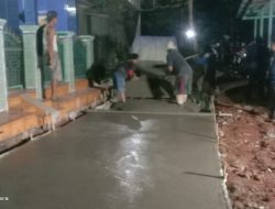 Untuk Menghindari Keretakan, Pemdes Mampir Bangun Jaling di Malam Hari