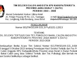 20 Besar Hasil Seleksi Calon Anggota KPU Kabupaten Bogor Ditetapkan, Ini Nama-namanya