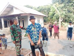 Pakai Samisade, Pemdes Mampir Bangun Jalan Beton