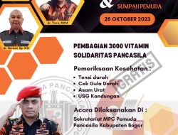 Mantap! MPC Pemuda Pancasila Kabupaten Bogor Gelar Pemeriksaan Kesehatan Gratis 28 Oktober 2023