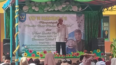 Peringati Maulid Nabi Muhammad, Kepsek SDN 01 Nambo Sampaikan Pesan Ini