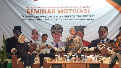 Peringati Sumpah Pemuda, STIH Dharma Andigha Gandeng SEMMI Kota Bogor Gelar Seminar Motivasi