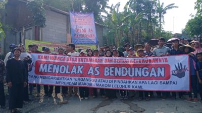 Ratusan Warga Kutamekar Cariu Tolak Tolak Pembangunan As Bendungan Cibeet