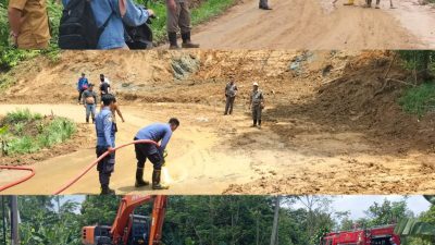 Bikin Pengendara Jatuh, Galian Tanah Diduga Tak Berizin di Sukajaya Disikat Satpol PP