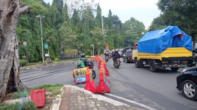 Rekayasa Lalu Lintas Cipaku Batu Tulis Mulai Diberlakukan Akibat Dampak Longsor