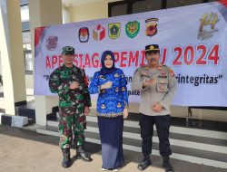 Apel Siaga Pemilu Tahun 2024 di Kecamatan Sukaraja, Ini Pesan Camat Ria Marlisa