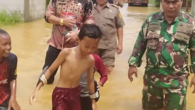 Luapan Kali Cibeuteng Rendam Ratusan Rumah di Perum BTB, Kades Akan Bersurat Ke BBWS