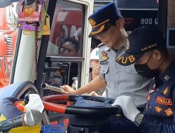 Dishub Kabupaten Bogor Sidak Pool Bus Agramas, 2 Bus Ditemukan Tidak Laik Jalan