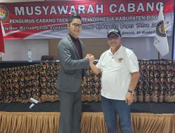 Arnoldy Salim Terpilih Jadi Ketua Pengcab Taekwondo Kabupaten Bogor 2023-2027