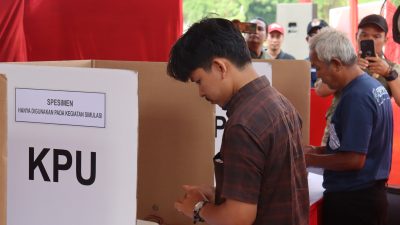 KPU Kabupaten Bogor Lakukan Simulasi Pemungutan dan Penghitungan Suara Pemilu 2024