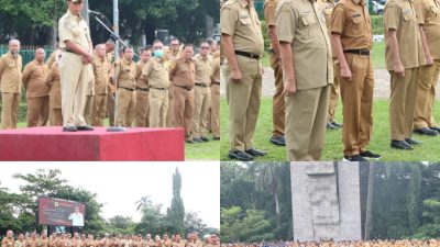 Ini Tiga Pesan Penting Asmawa Tosepu Saat Apel Perdana di Hadapan ASN Pemkab Bogor