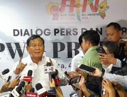 Prabowo Penuhi Undangan PWI, Bicara Kebebasan Pers dan Ekonomi Pancasila