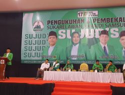 Hadiri Pengukuhan Sujud’s Cileungsi, Mardiono Targetkan 2 Kursi DPRD dan DPR RI