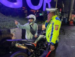 Satlantas Polresta Bogor Tindak Pengguna Knalpot Brong Secara Mobile