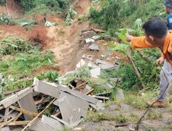 Akses Jalan Terputus Akibat Longsor, 7 KK di Desa Sukadamai Terisolir