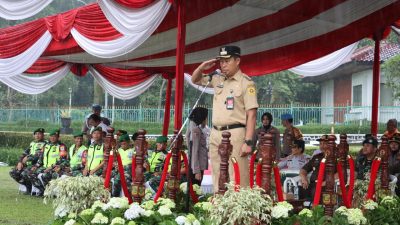 Forkopimda Kabupaten Bogor Gelar Apel Pasukan Operasi Mantap Brata 2024 Tahap Pungut Suara