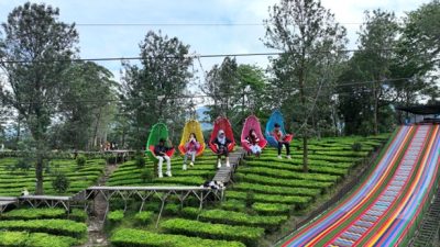 Ada Tempat Healing Baru Nih di Gunung Mas Puncak Bogor, Namanya Keranjang Mas, Bisa Nikmati Pemandangan Indah dengan Jarak 250 Meter