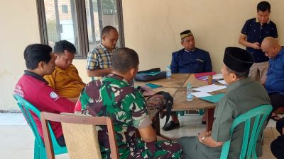 Jaga Kondusifitas, Bhabinkamtibmas Polsek Parung Panjang Sinergi dengan TNI