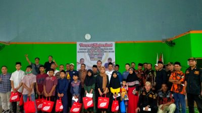 Sambil Bukber, Sekretariat PWI Bogor Timur Bareng Muspika Gunung Putri Santuni Anak Yatim