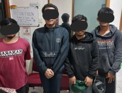 4 Orang Terduga Pelaku Pengeroyokan di Desa Bantar Jaya Rancabungur Dibekuk Polisi