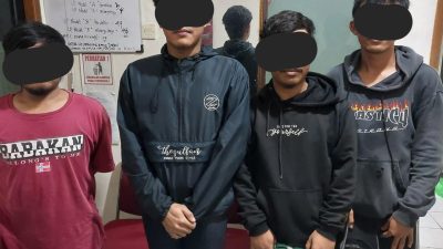 4 Orang Terduga Pelaku Pengeroyokan di Desa Bantar Jaya Rancabungur Dibekuk Polisi