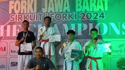 Tim Karate Kabupaten Bogor Sabet Empat Emas di Ajang Sirkuit 1 Jabar 2024