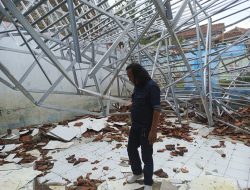 Momen Hardiknas, 4 Ruang Kelas SMPN 1 Sukajaya Ambruk Belum Juga Diperbaiki Pemkab Bogor