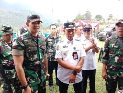 Buka TMMD di Sukamakmur, Pj Bupati Bogor Minta Semua Unsur Gotong Royong