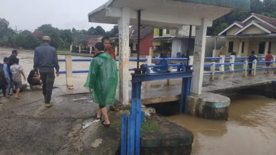 Kades Babakan dan Sekcam Ciseeng Tinjau Lokasi Terdampak Banjir