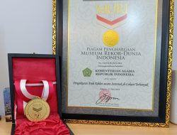Kemenag Raih Rekor MURI Pengukuran Arah Kiblat dengan Lokasi Terbanyak