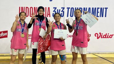Atlet Basket PPOPM Kabupaten Bogor Sabet Kampiun 3×3 Jr NBA Tournament Indonesia 2024