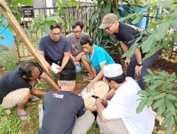 PWI Kota Bogor Sembelih Hewan Kurban 2 Ekor Kambing di Idul Adha 1445 Hijriah