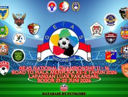 GEAS Nasional Championship 2024, 16 Tim Berebut Tiket Piala Menpora 2024