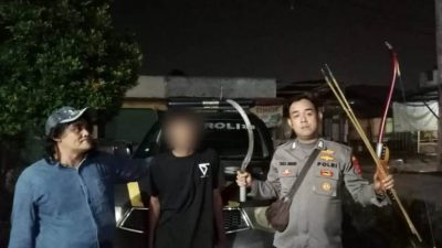 Hendak Tawuran, Remaja Belasan Tahun Bawa Celurit dan Panah Berhasil Diamakan Polsek Parung