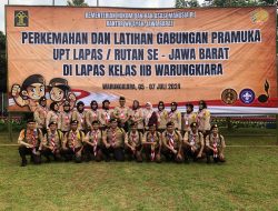 Lapas Bogor Kirim 20 Warga Binaan Ikuti Latihan Gabungan Pramuka Gugus Depan Se-Jabar