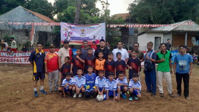 Sambut HUT RI Ke-79, Pemdes Cileungsi Gelar Turnamen Sepak Bola U-12